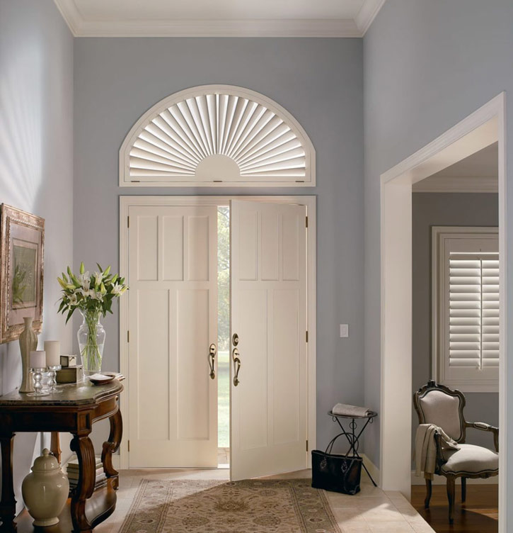 newstyle hybrid circular shutters by hunter douglas