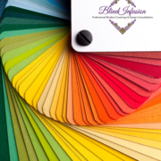Color cards for paint consultations in Calgary and Cochrane, Alberta used by interior decorators when matching with window coverings.